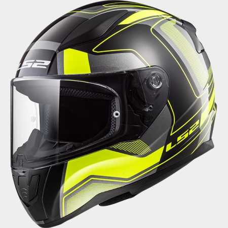Kask LS2 Rapid Carrera Black H-V Yellow